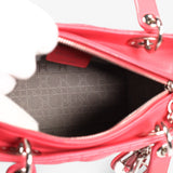 Lady Dior Lambskin Cannage Medium Coral