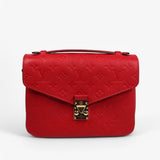 Louis Vuitton Red Empreinte Pochette Metis