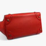 Céline Red Leather Luggage Tote
