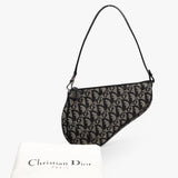 Dior Blue Monogram Denim Saddle Bag
