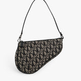 Dior Blue Monogram Denim Saddle Bag