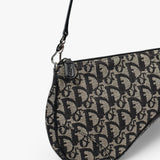 Dior Blue Monogram Denim Saddle Bag