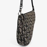 Dior Blue Monogram Denim Saddle Bag