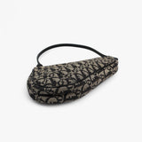 Dior Blue Monogram Denim Saddle Bag