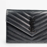Saint Laurent Cassandre Envelope Chain Wallet