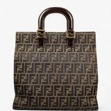 Fendi Zucca Tobacco Canvas Tote