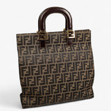 Fendi Zucca Tobacco Canvas Tote