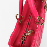 Christian Dior Lady Dior Large in Hot Pink