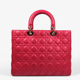 Christian Dior Lady Dior Large in Hot Pink