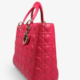Christian Dior Lady Dior Large in Hot Pink