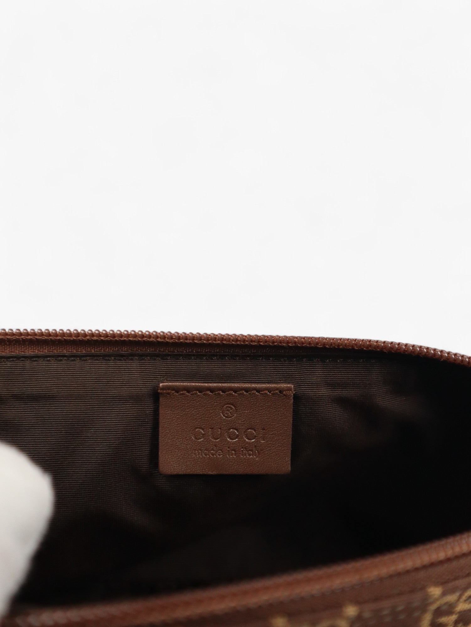 Gucci brown boat Pochette