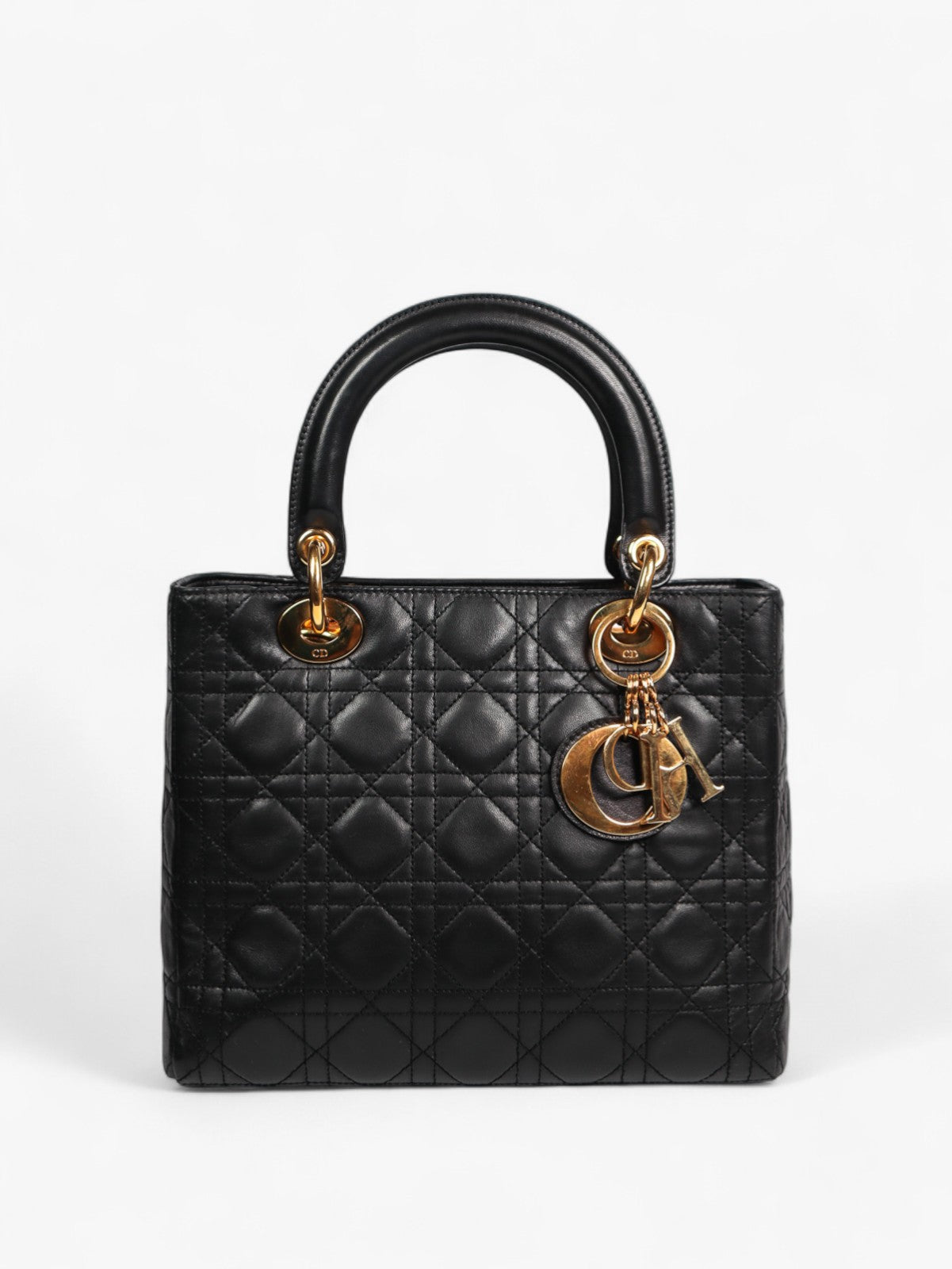 Christian Dior black Lady Dior Cannage