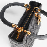 Christian Dior black Lady Dior Cannage