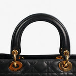 Christian Dior black Lady Dior Cannage