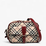 Burberry Nova Check Canvas Camera Bag