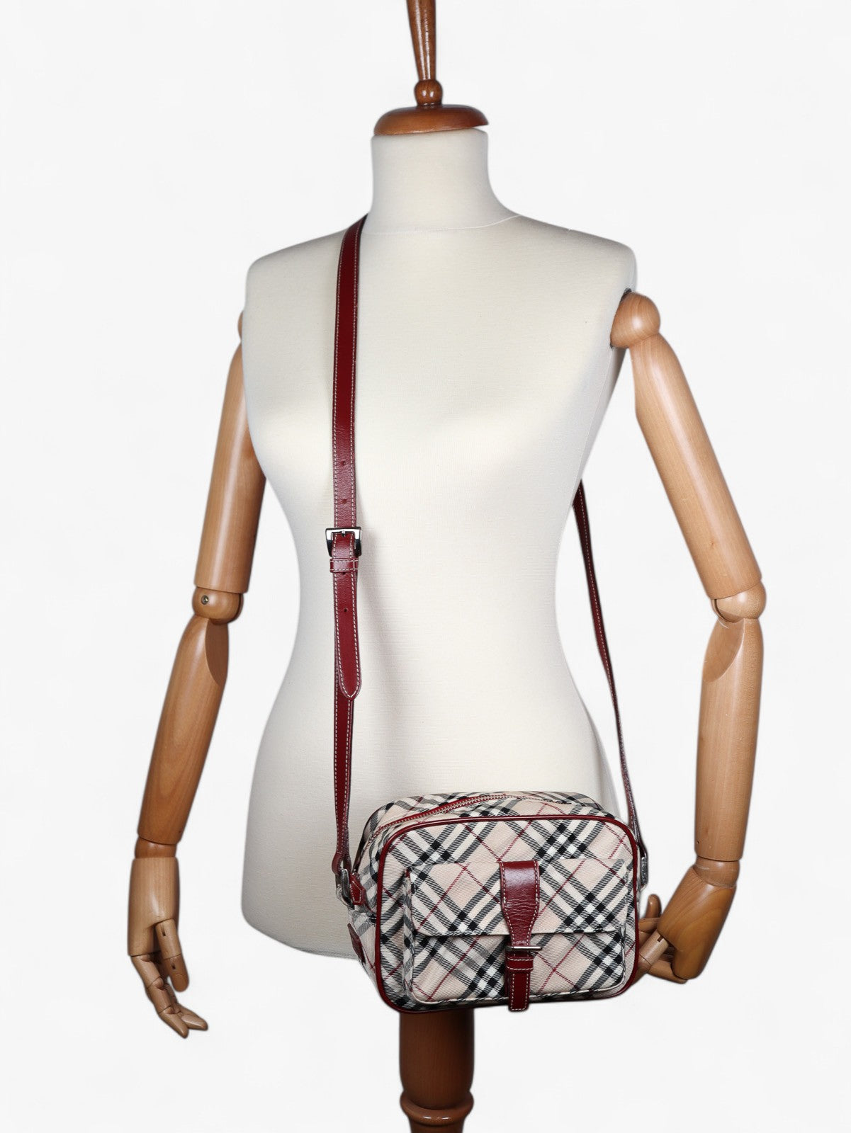 Burberry Nova Check Canvas Camera Bag