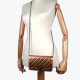 Chanel Enamel Coco Lock Wallet on Chain