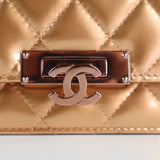 Chanel Enamel Coco Lock Wallet on Chain