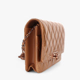 Chanel Enamel Coco Lock Wallet on Chain