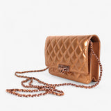 Chanel Enamel Coco Lock Wallet on Chain