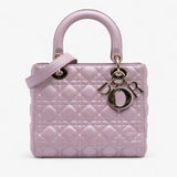 Dior Medium Pearlescent Lambskin Cannage Lady Dior