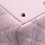 Dior Medium Pearlescent Lambskin Cannage Lady Dior