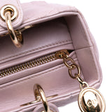Dior Medium Pearlescent Lambskin Cannage Lady Dior