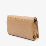 Chanel Chevron Calfskin Boy Wallet On Chain