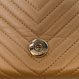Chanel Chevron Calfskin Boy Wallet On Chain