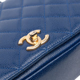 Chanel Small Quilted Caviar Carry Around Flap