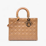 Dior Large Patent Cannage Lady Dior