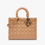Dior Large Patent Cannage Lady Dior