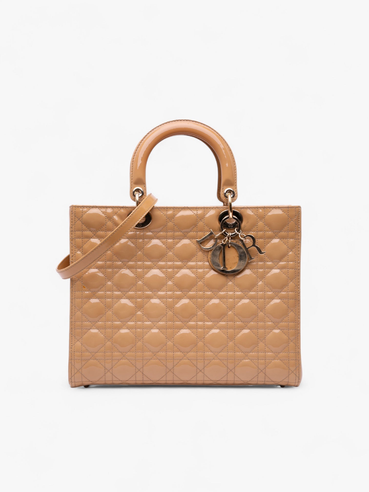 Dior Large Patent Cannage Lady Dior