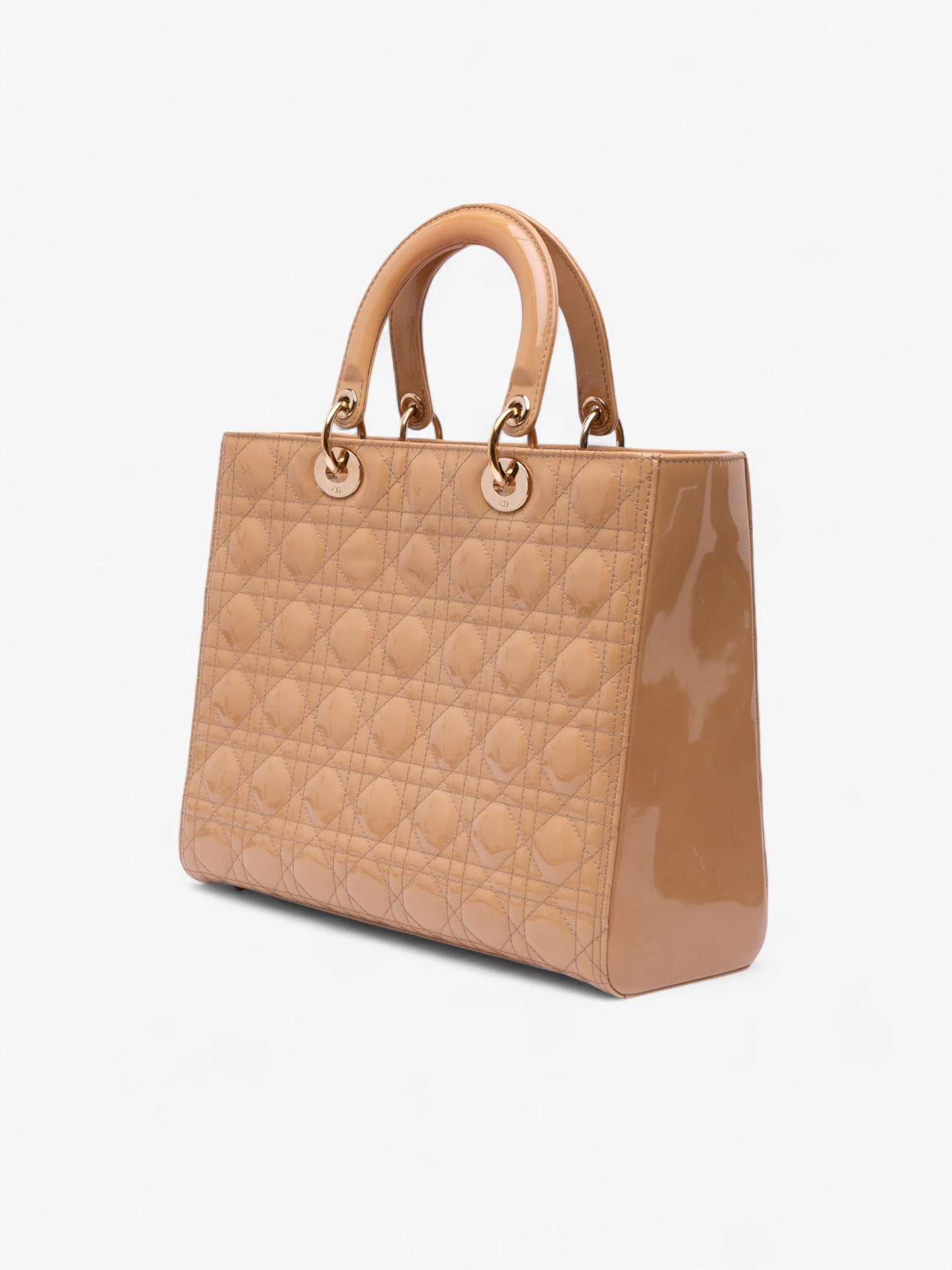 Dior Large Patent Cannage Lady Dior