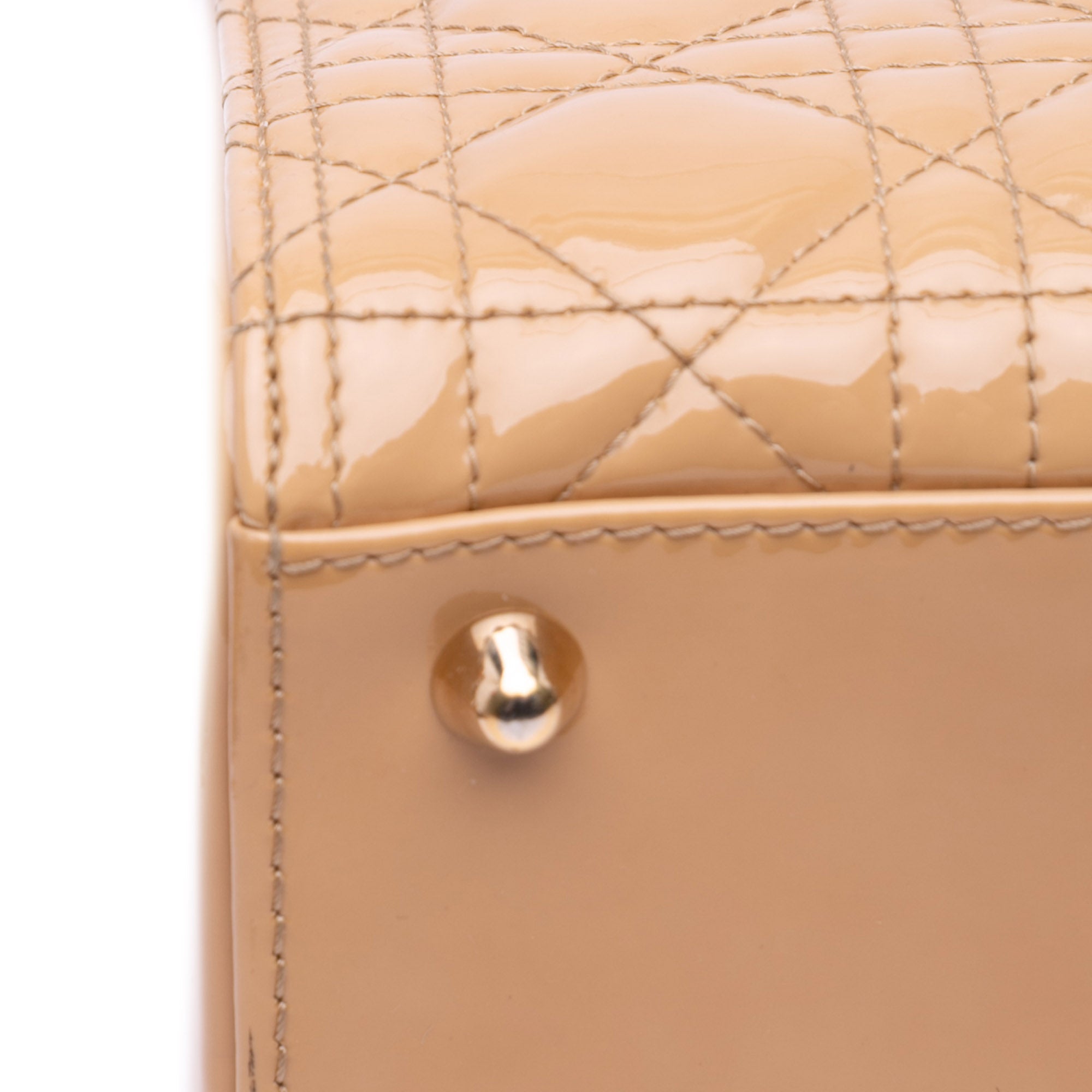 Dior Large Patent Cannage Lady Dior