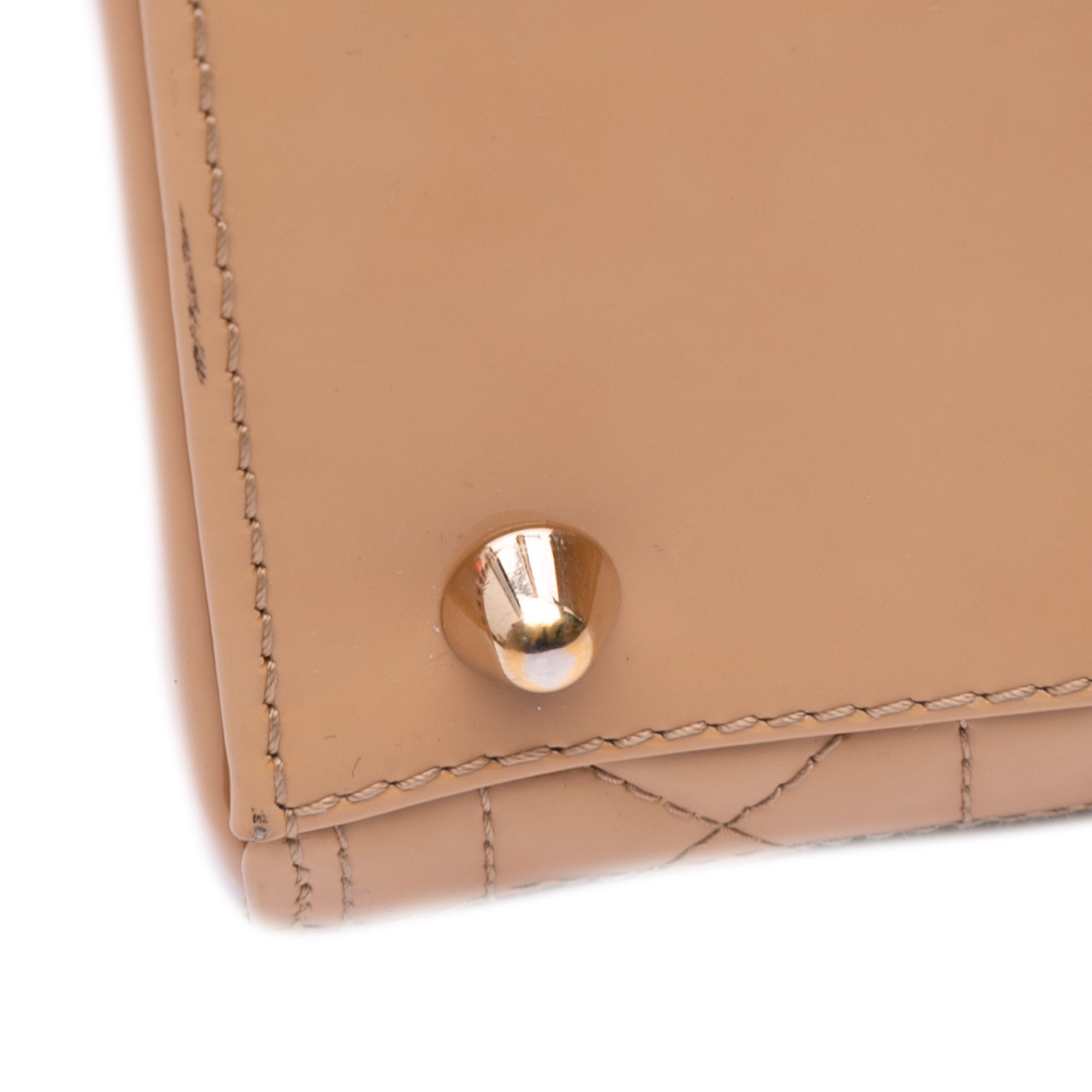 Dior Large Patent Cannage Lady Dior