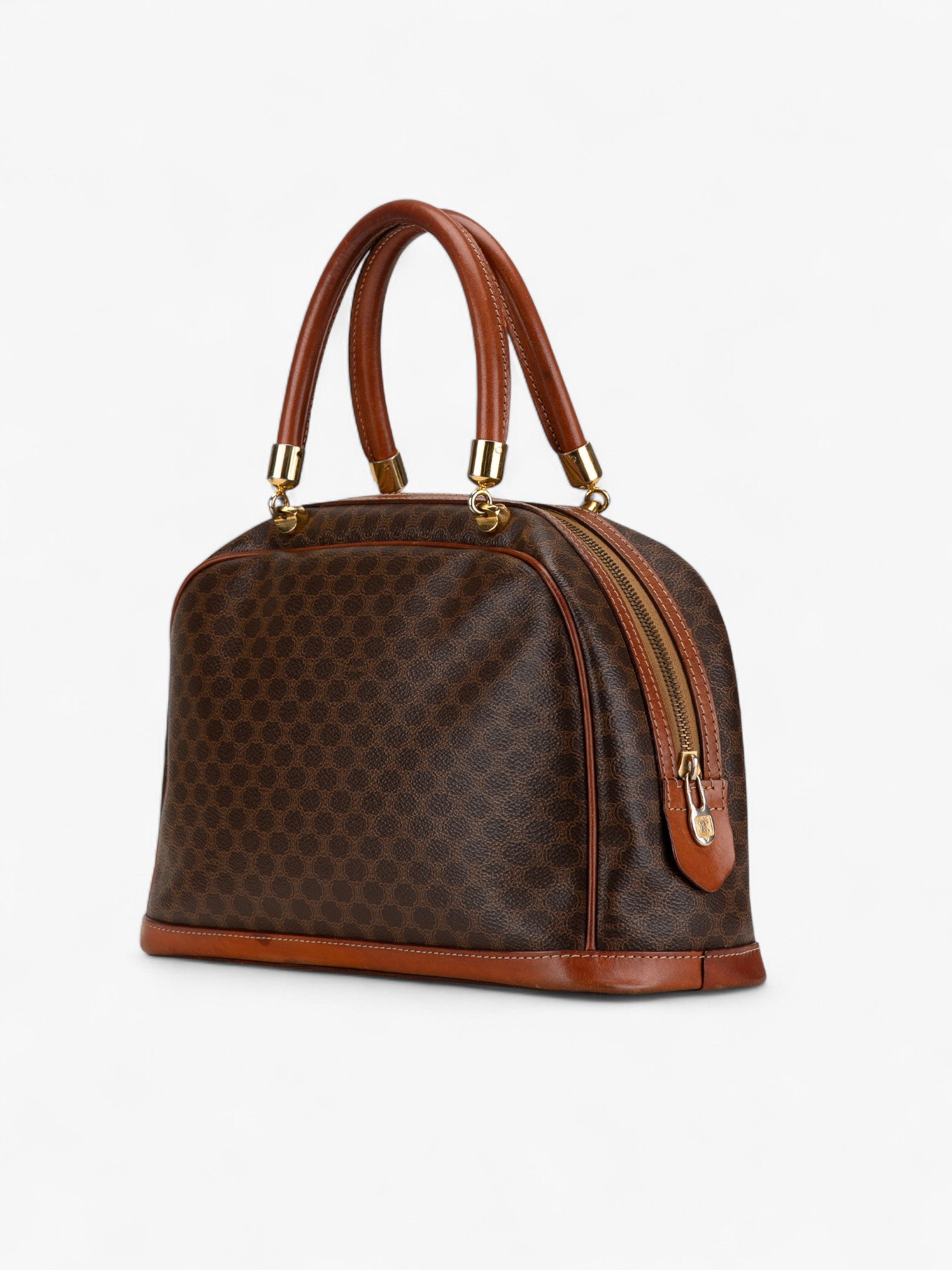 Celine Macadam Coated Canvas Handbag