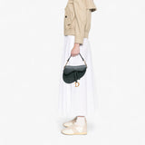 Dior green Calfskin Saddle Bag