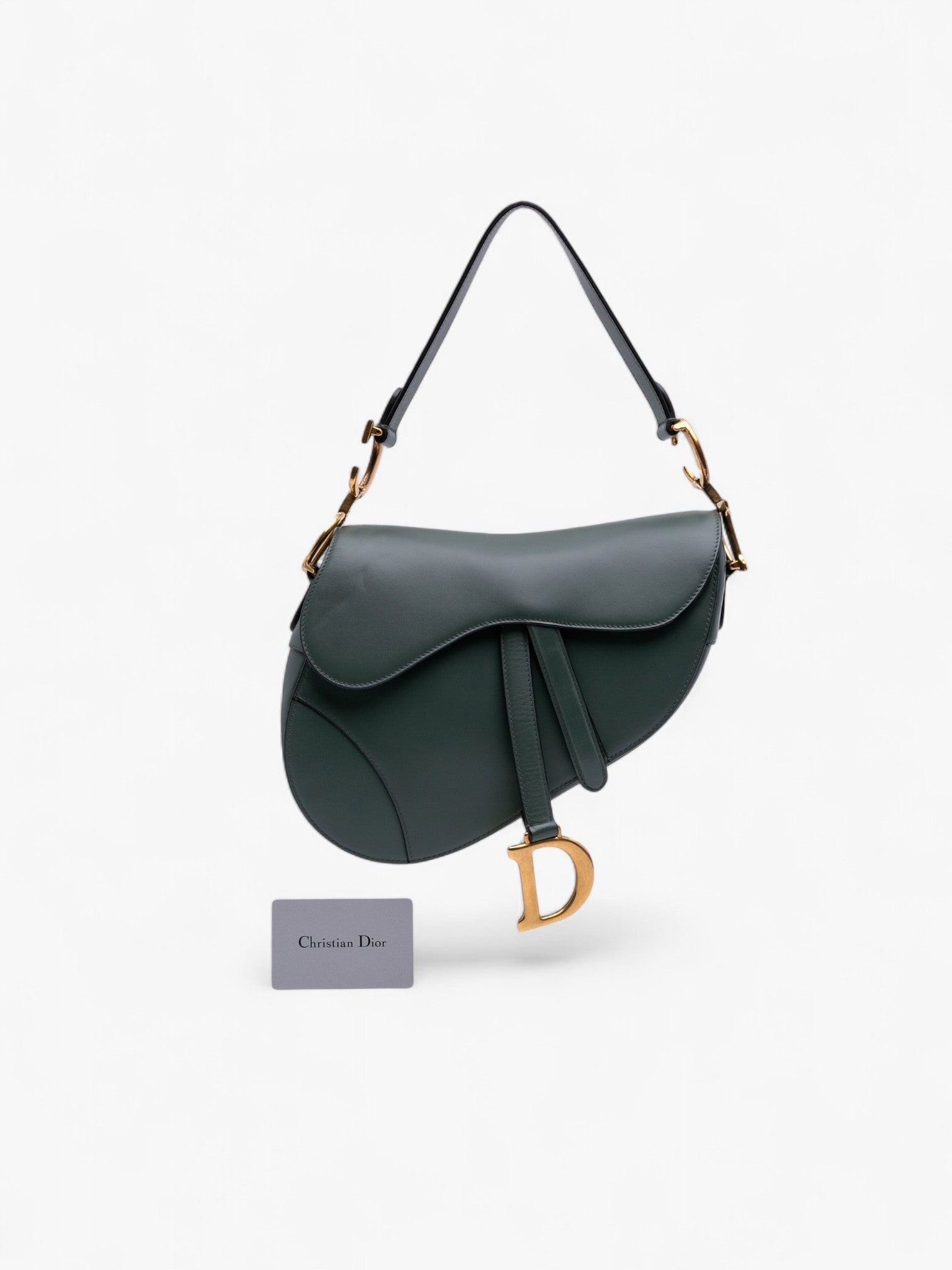 Dior green Calfskin Saddle Bag