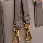 Prada Bicolor Saffiano Lux Galleria Double Zip