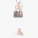Prada Bicolor Saffiano Lux Galleria Double Zip