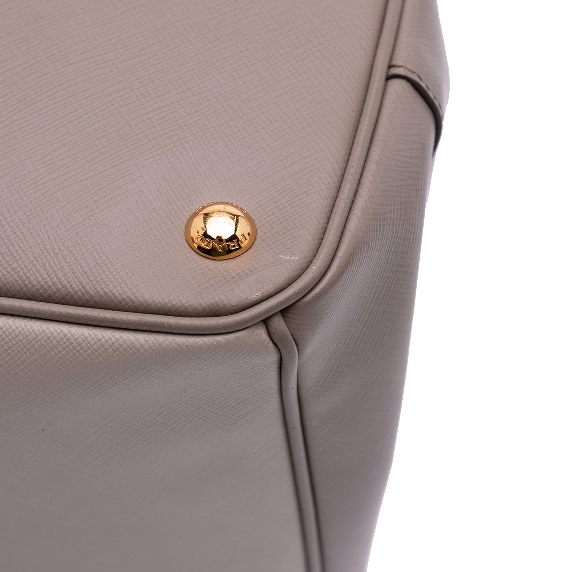 Prada Bicolor Saffiano Lux Galleria Double Zip