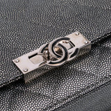 Chanel Quilted Metallic Caviar Golden Class Wallet On Chain