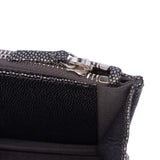 Chanel Quilted Metallic Caviar Golden Class Wallet On Chain