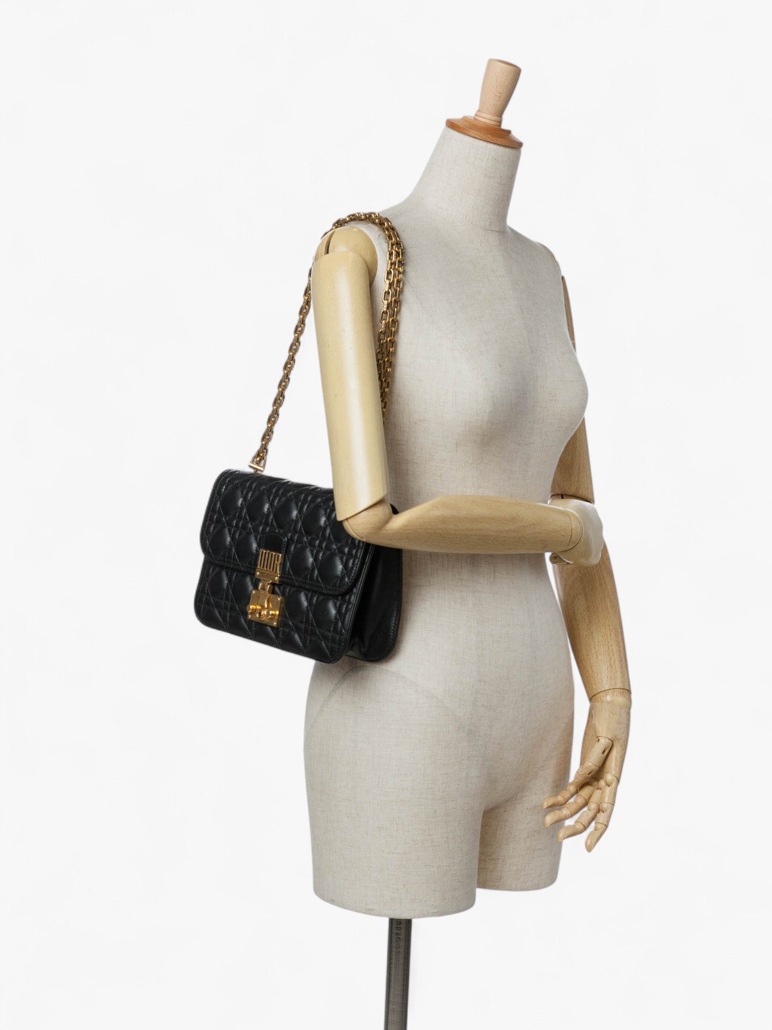 Dior Medium Lambskin Cannage Dior Addict