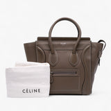 Celine Micro Leather Luggage Tote