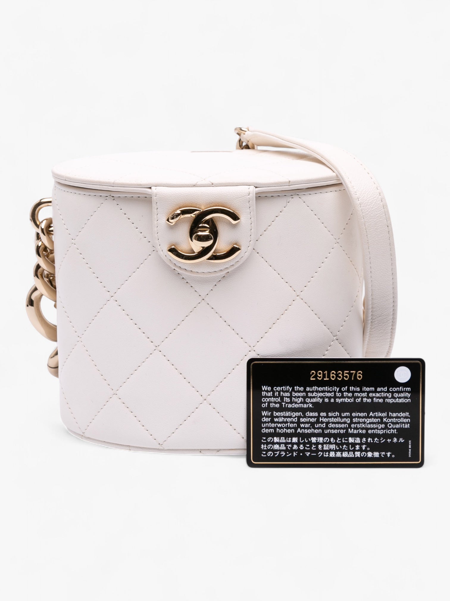Chanel CC Lambskin Elegant Chain Vanity Case
