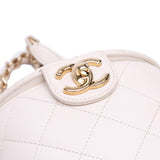 Chanel CC Lambskin Elegant Chain Vanity Case