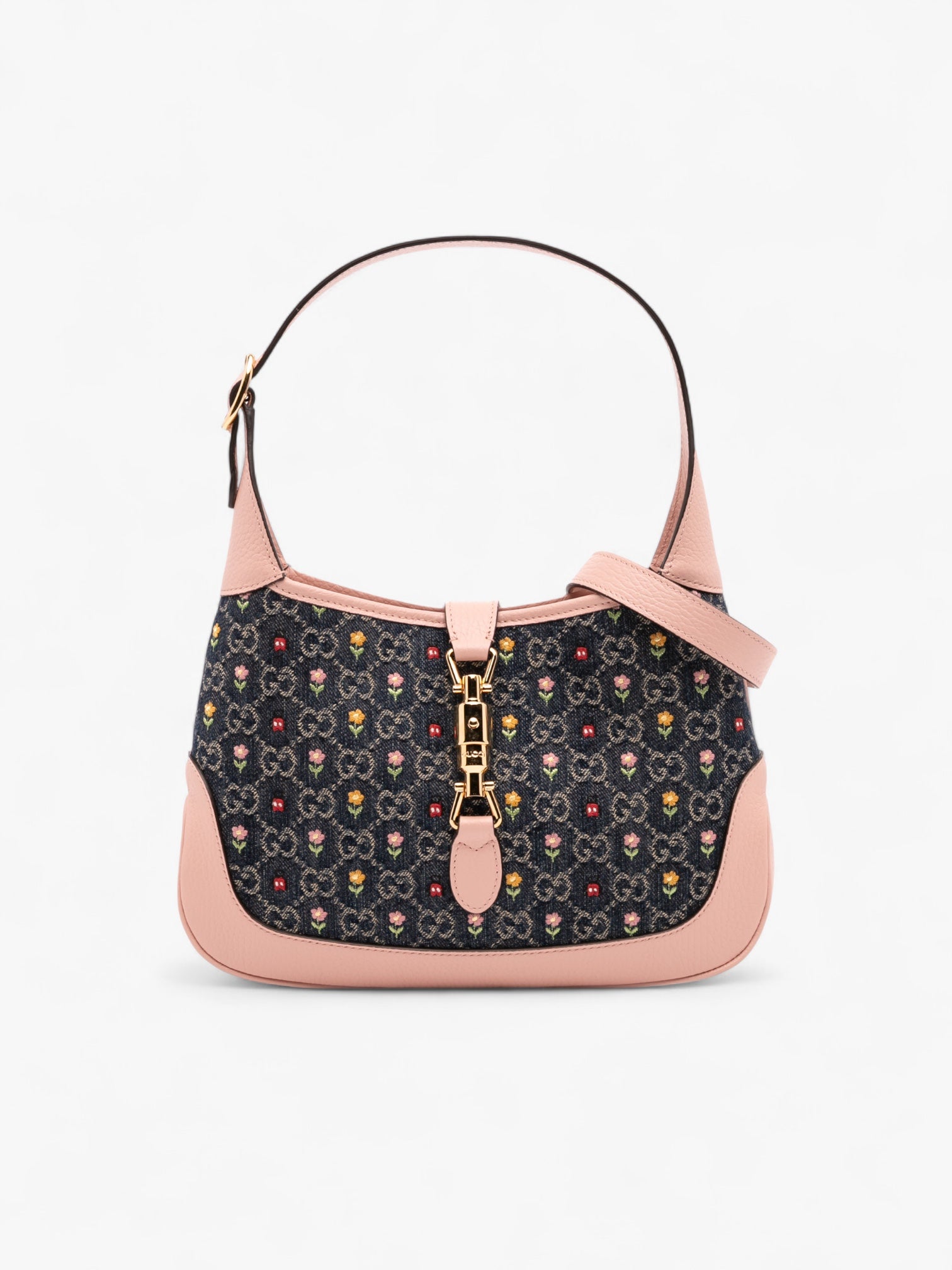Gucci Limited Edition Mini GG Embroidered Floral Jackie 1961