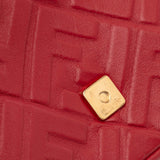 Fendi Zucca Embossed Baguette Satchel